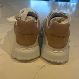 Brand new Alexander McQueen pink and white Womens sneakers